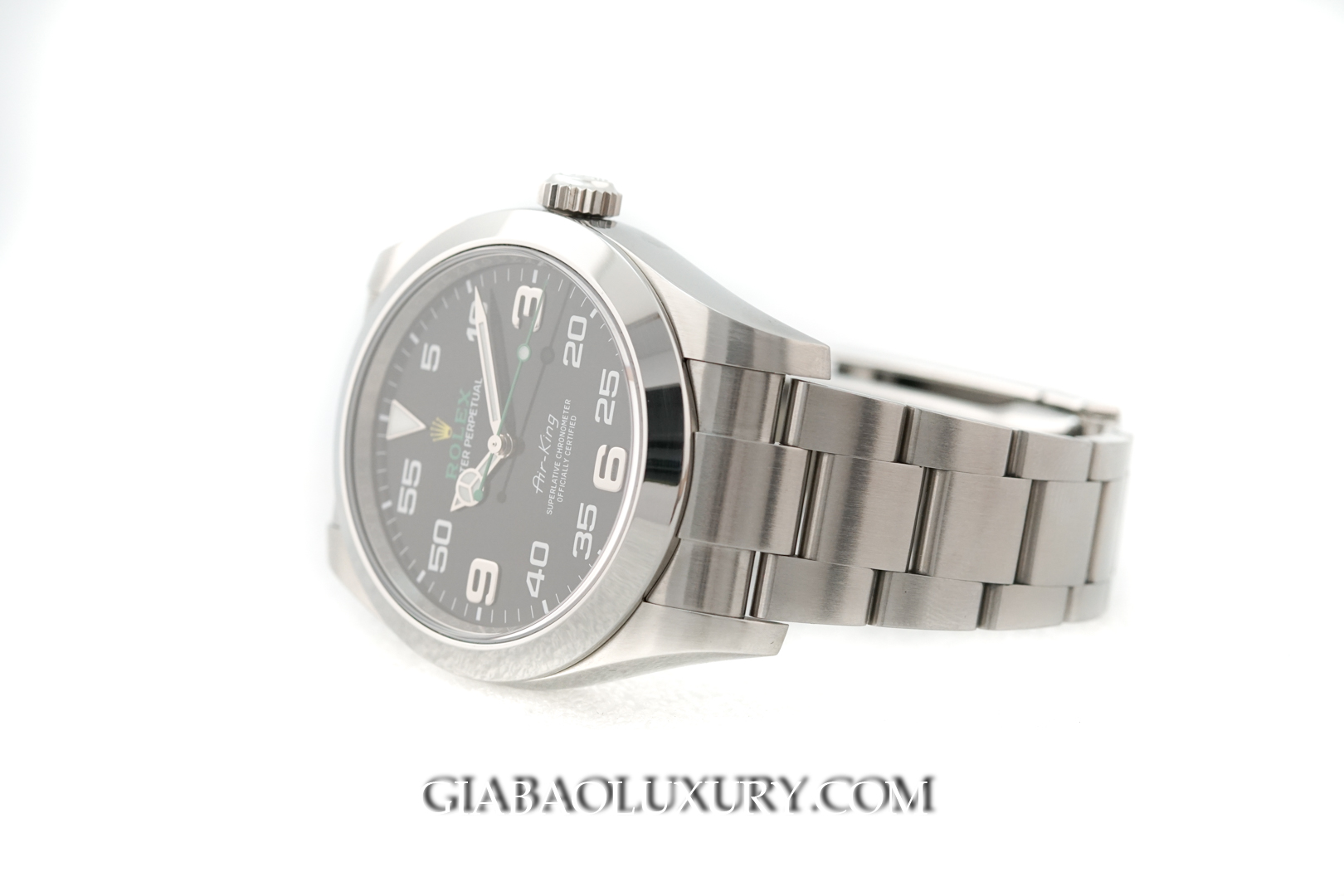 Rolex Air-King 116900 mặt đen và dây Oyster tại Gia Bảo