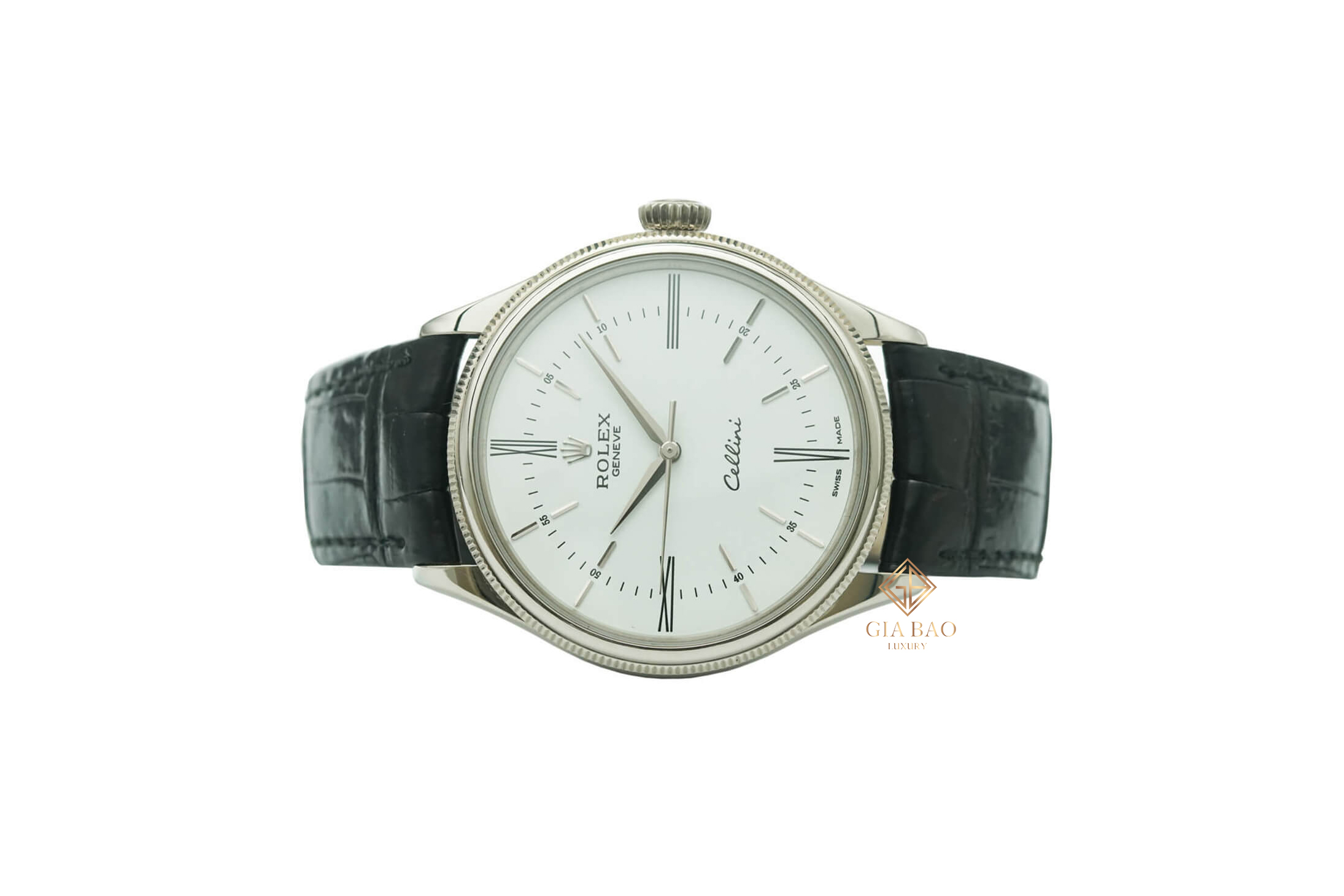 Rolex Cellini Time 50509 vàng trắng mặt trắng