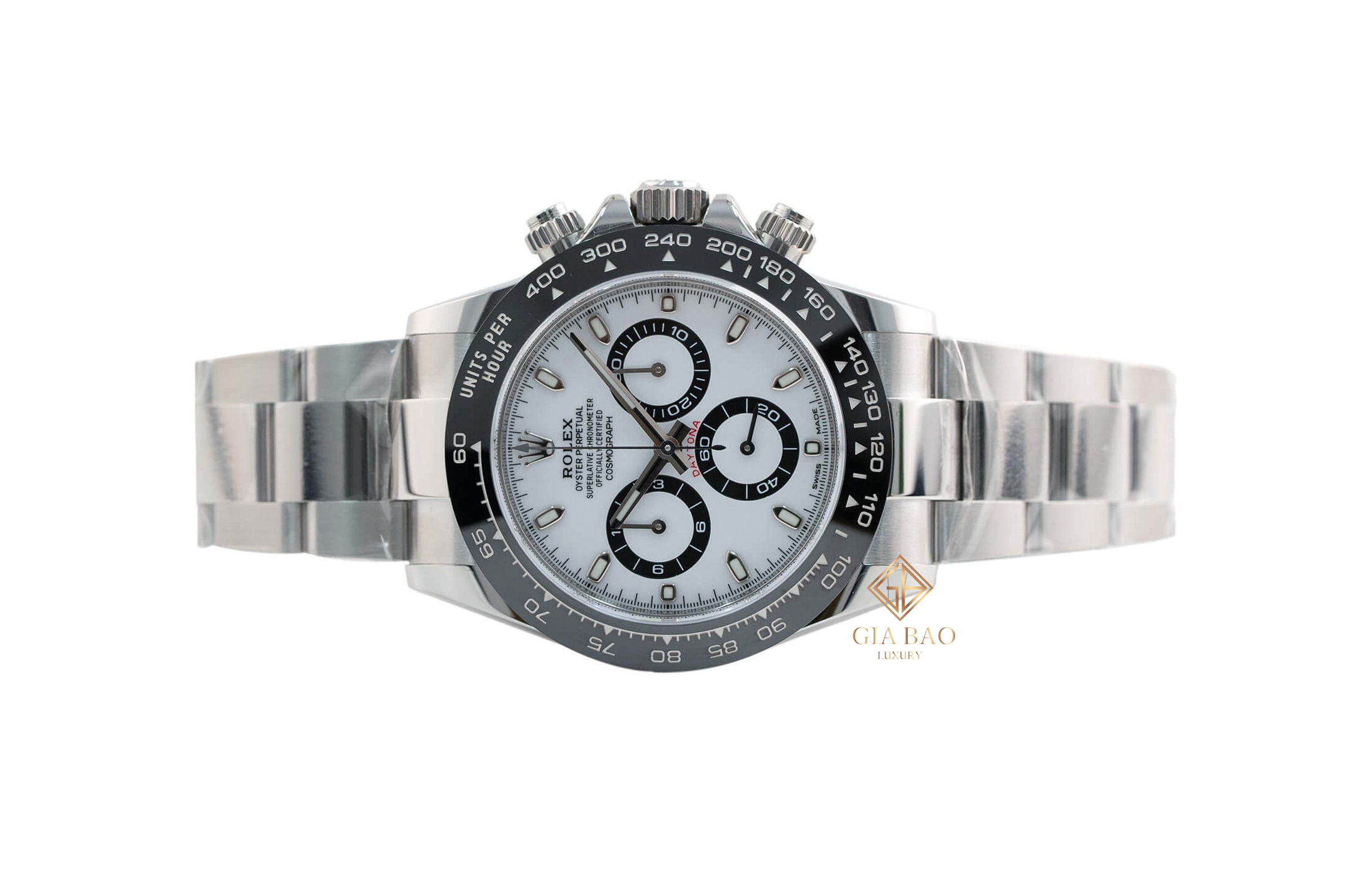 Rolex Cosmograph Daytona 116500LN mặt trắng Panda, ảnh Gia Bảo