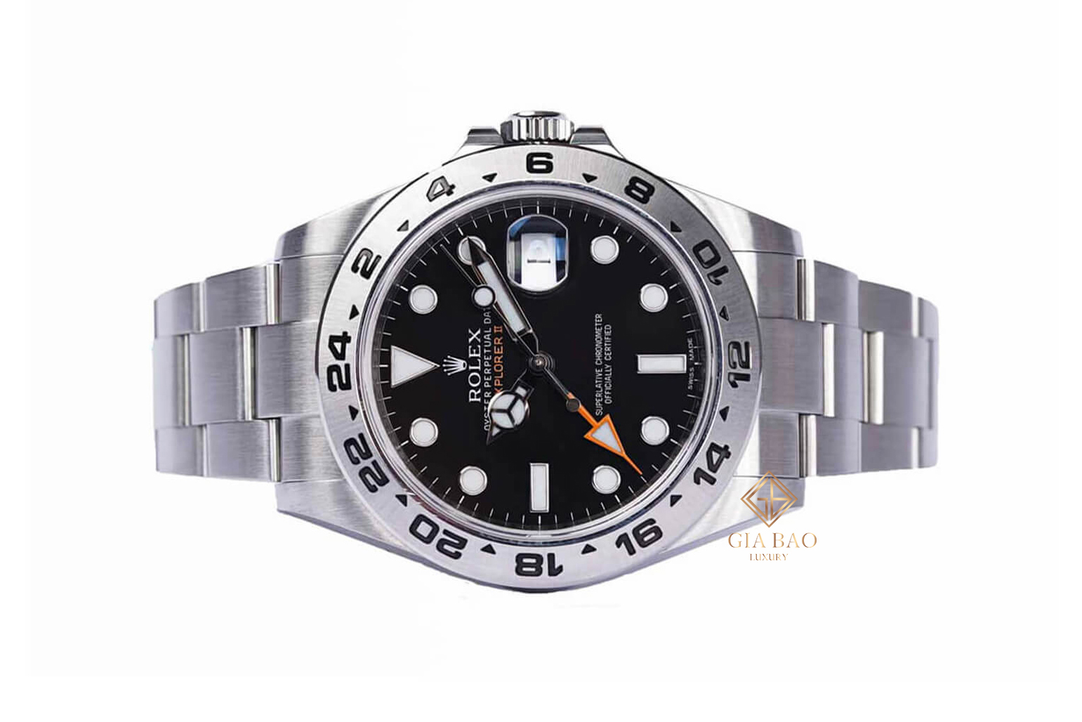 Rolex Explorer II 216570 mặt đen tại Gia Bảo