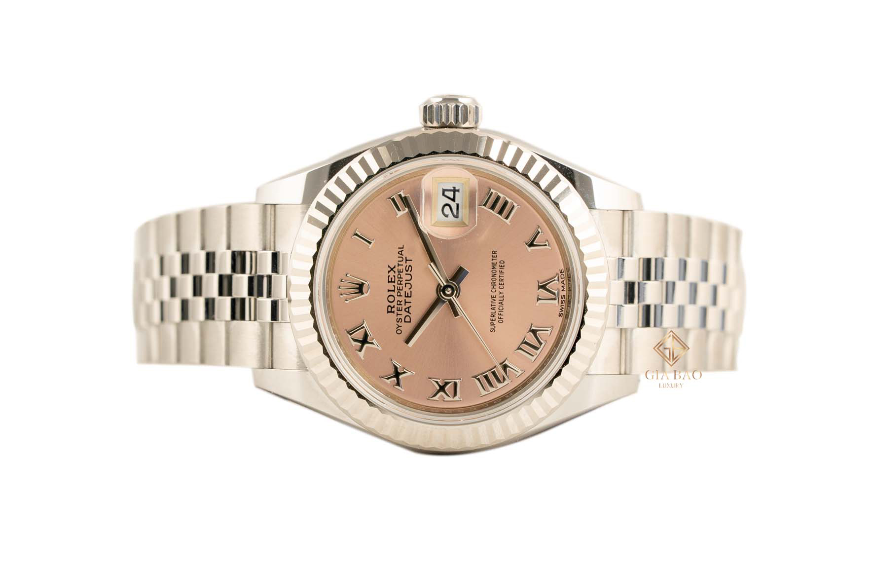 Rolex Lady-Datejust 279174 mặt hồng cọc số La Mã từ kho hình ảnh Gia Bảo
