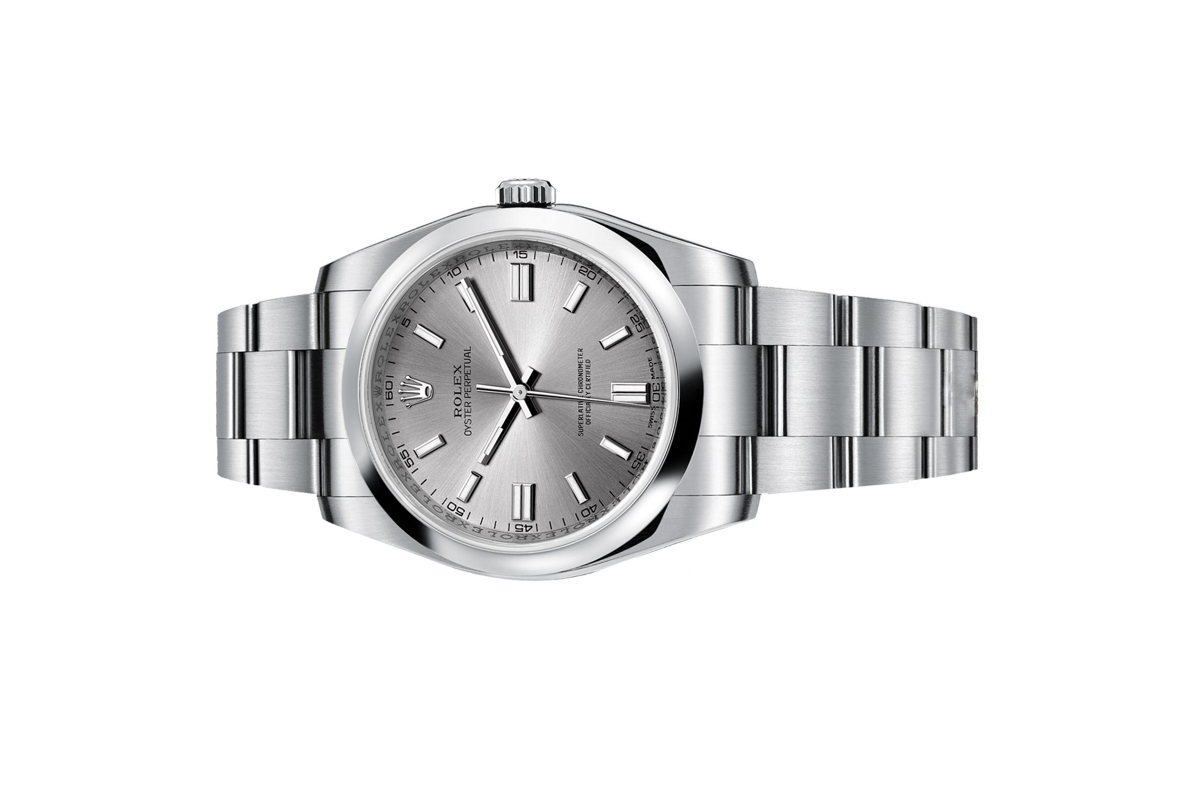 Rolex Oyster Perpetual 36 reference 116000 mặt bạc đã qua sử dụng tại Gia Bảo