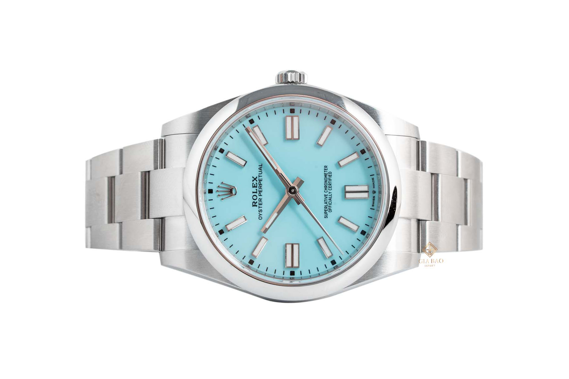 Rolex Oyster Perpetual 41 124300 mặt turquoise tại Gia Bảo