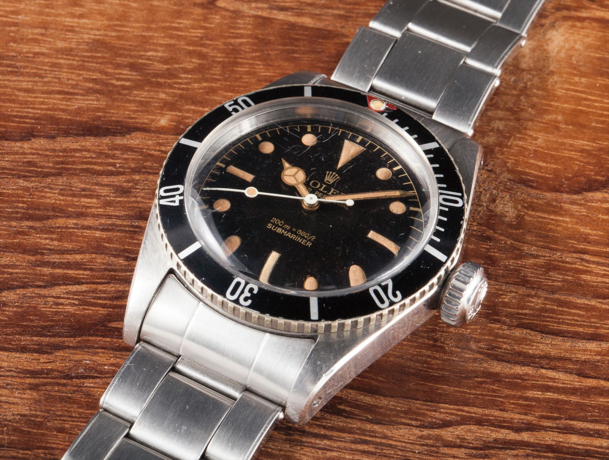 Rolex Submariner vintage chỉ còn đồng hồ trong ảnh catalog Phillips