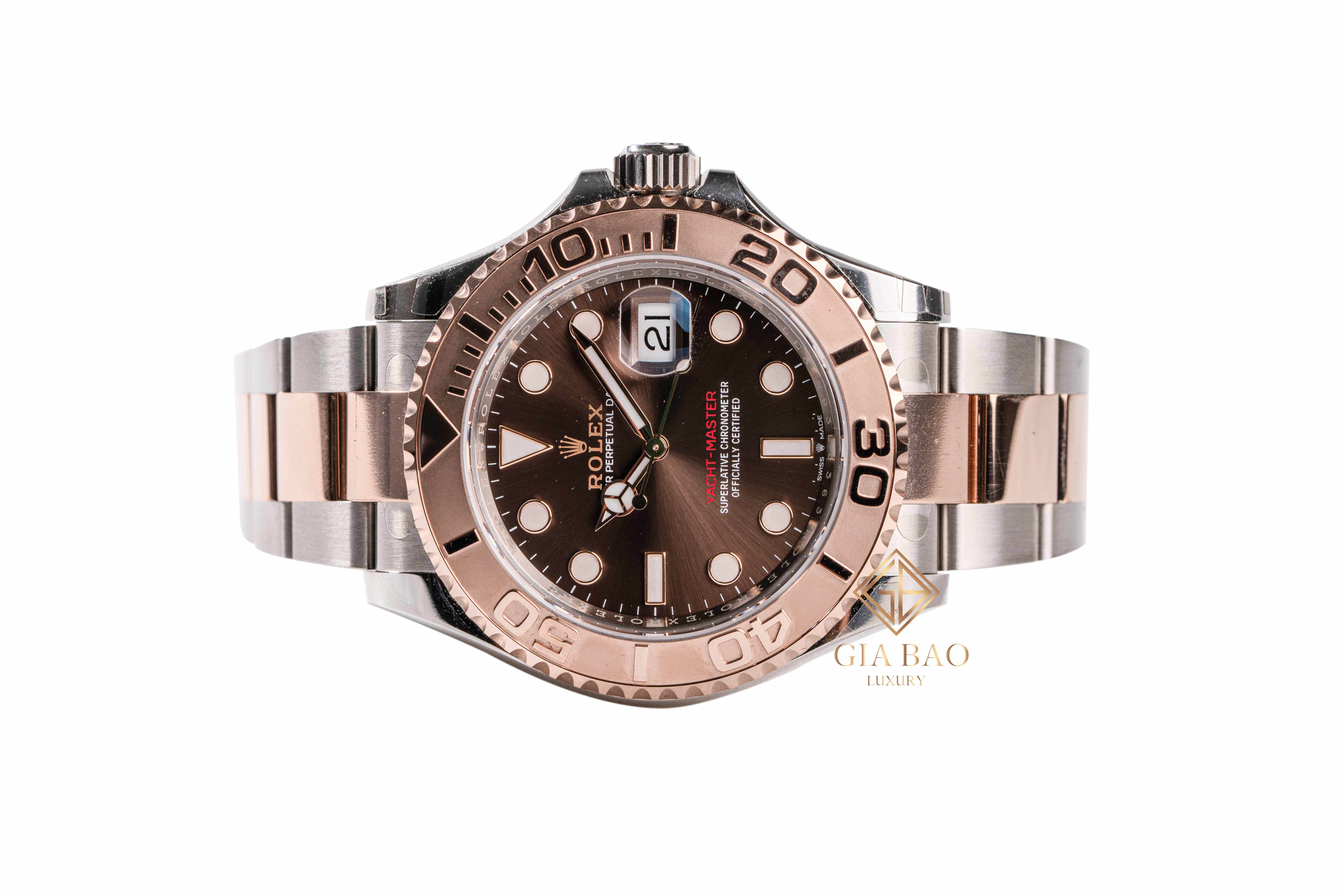 Rolex Yacht-Master 126621 mặt chocolate Rolesor Everose tại Gia Bảo