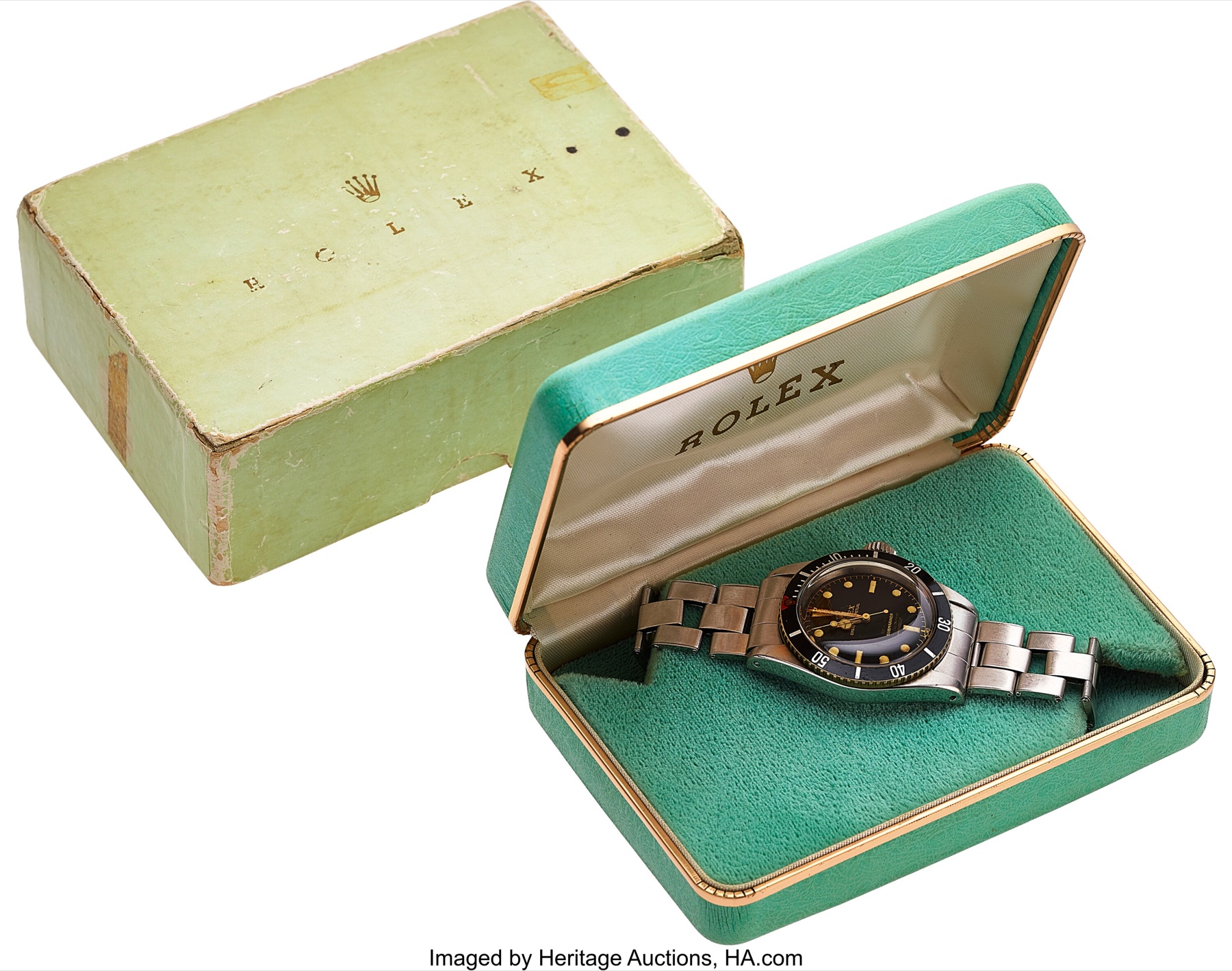 Rolex Submariner ref. 6538 circa 1958 cùng hộp tại Heritage Auctions