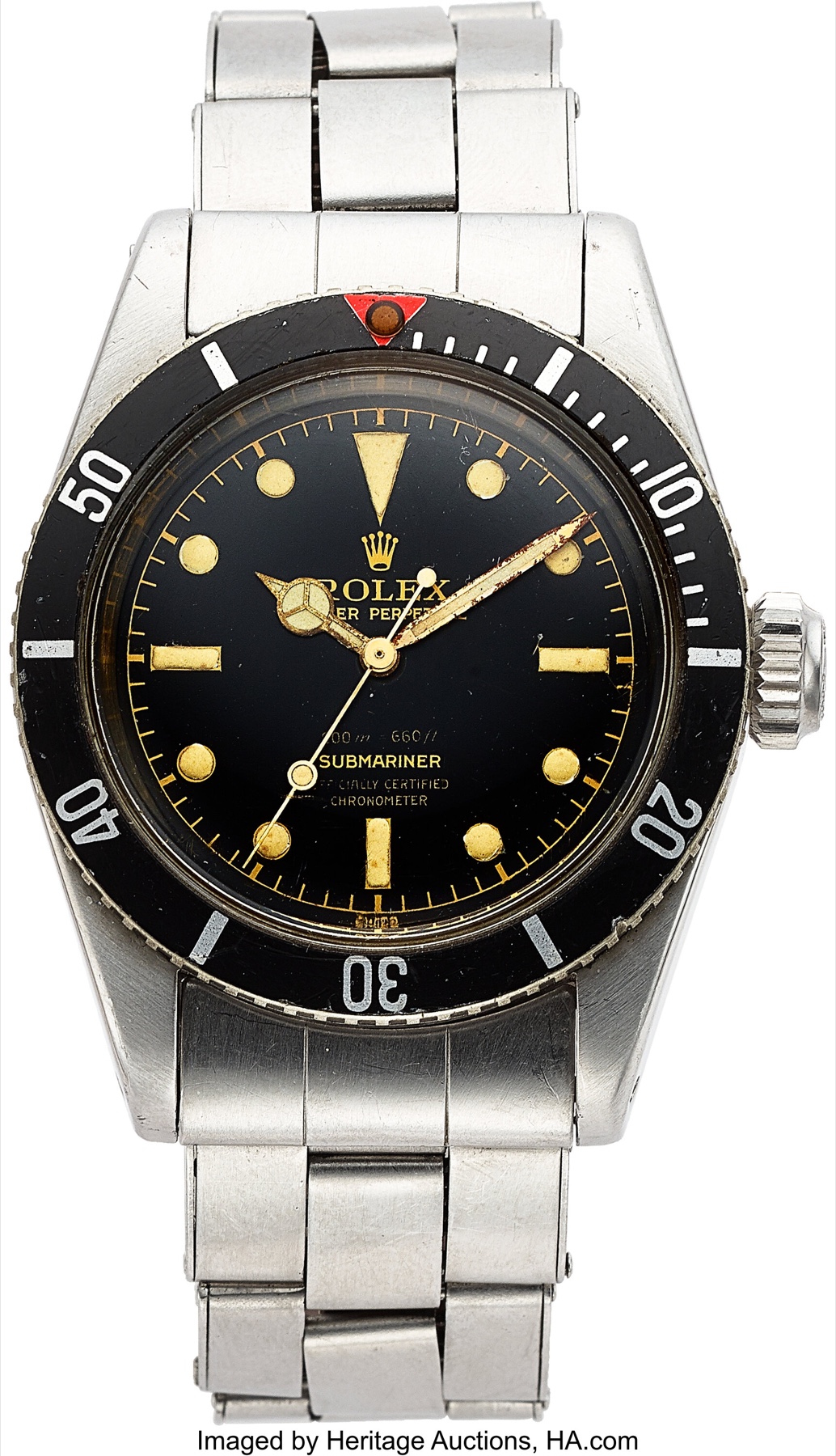 Rolex Submariner ref. 6538 Big Crown circa 1958 tại Heritage Auctions